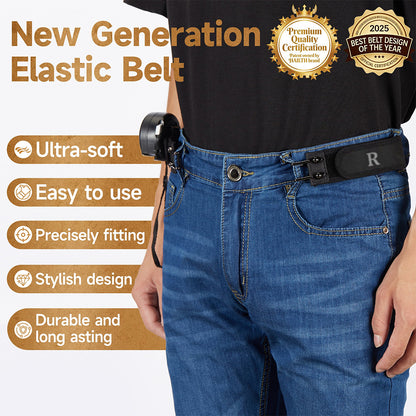 ⏰ 70%OFF ONLY TODAY!Metal Hook Tactical Elastic Belt No Buckle Invisible Design | Soft Adjustable Side Tactical Belt