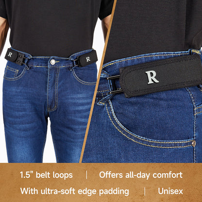 ⏰ 70%OFF ONLY TODAY!Metal Hook Tactical Elastic Belt No Buckle Invisible Design | Soft Adjustable Side Tactical Belt